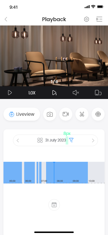 Camerabewaking bekijken via app 4 Live camerabeelden bekijken in de Dahua DMSS-app op smartphone